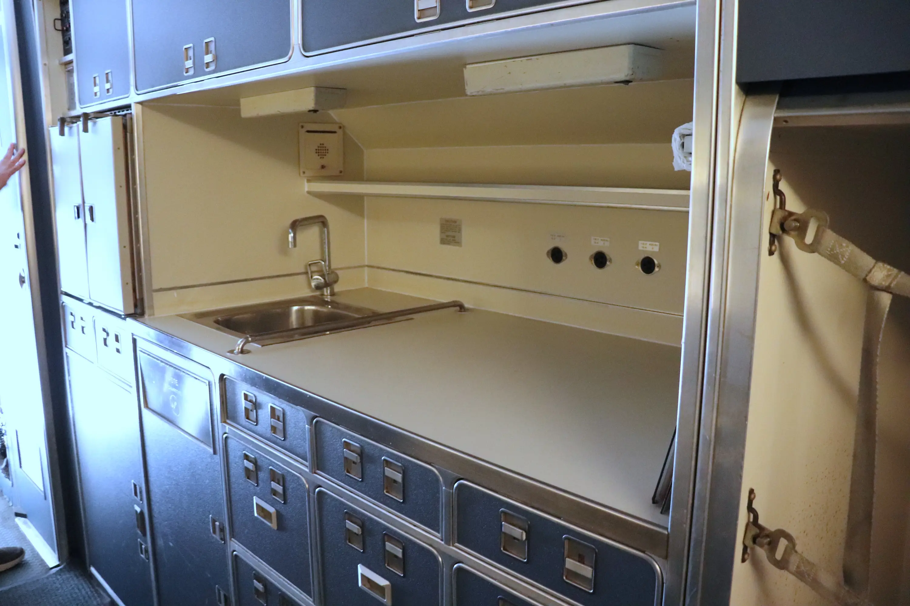 The galley on board the VC-9C.
