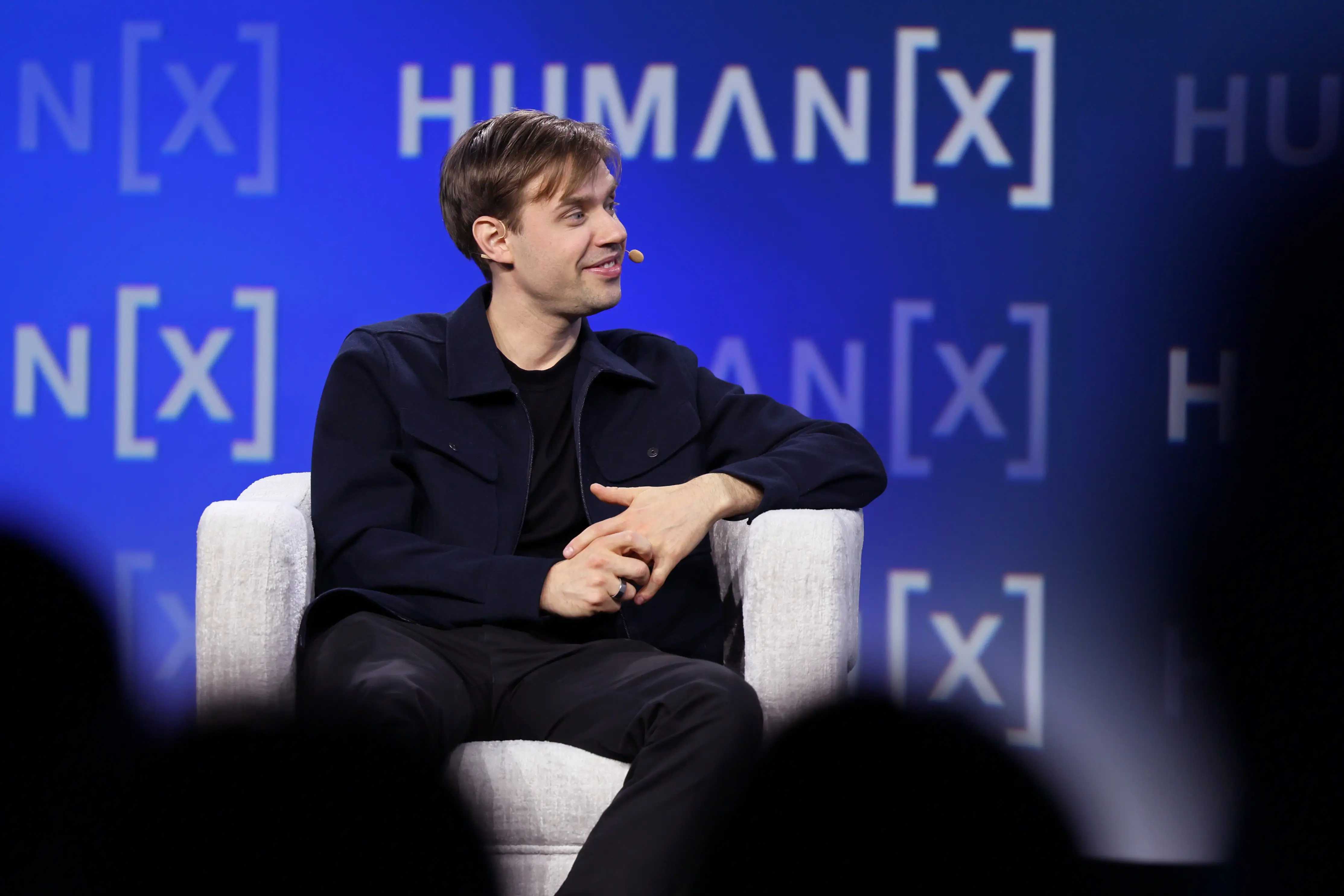 Lovable CEO Anton Osika at the HumanX Conference San Franciso 2026 Moscone Center South in April in San Francisco, California.