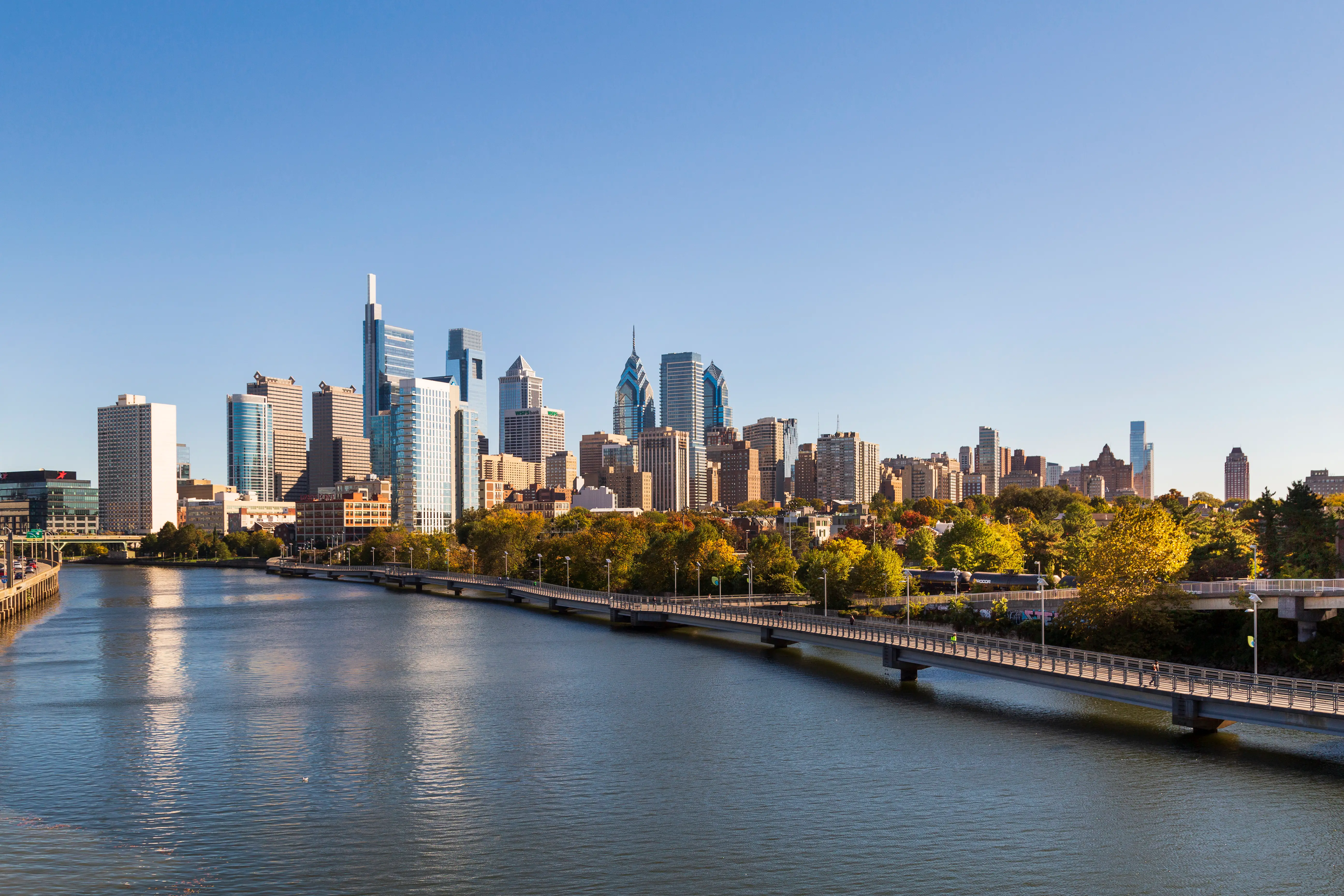 The Philadelphia skyline.