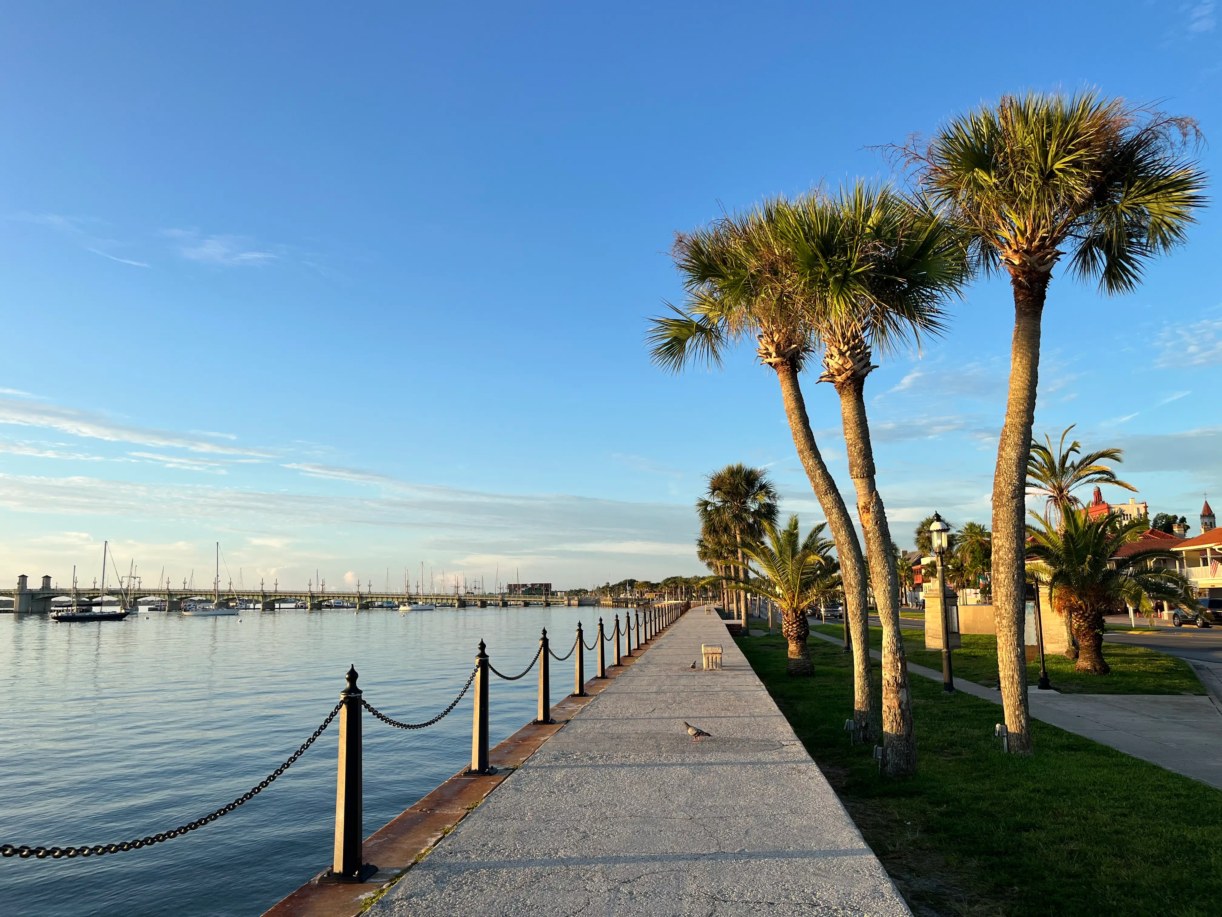 Seawall in St. Augustine, Florida.