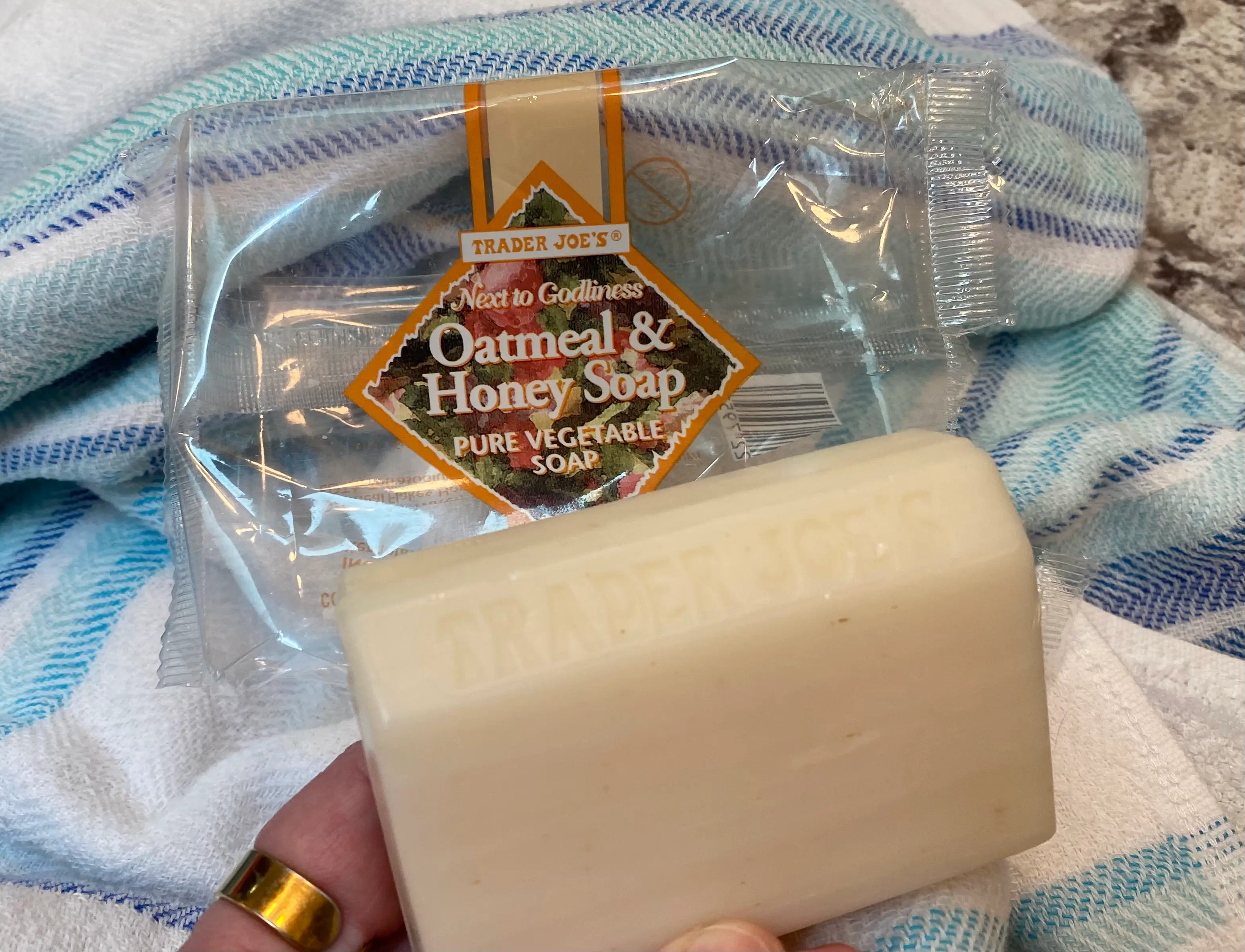 Trader Joe's oatmeal-honey soap