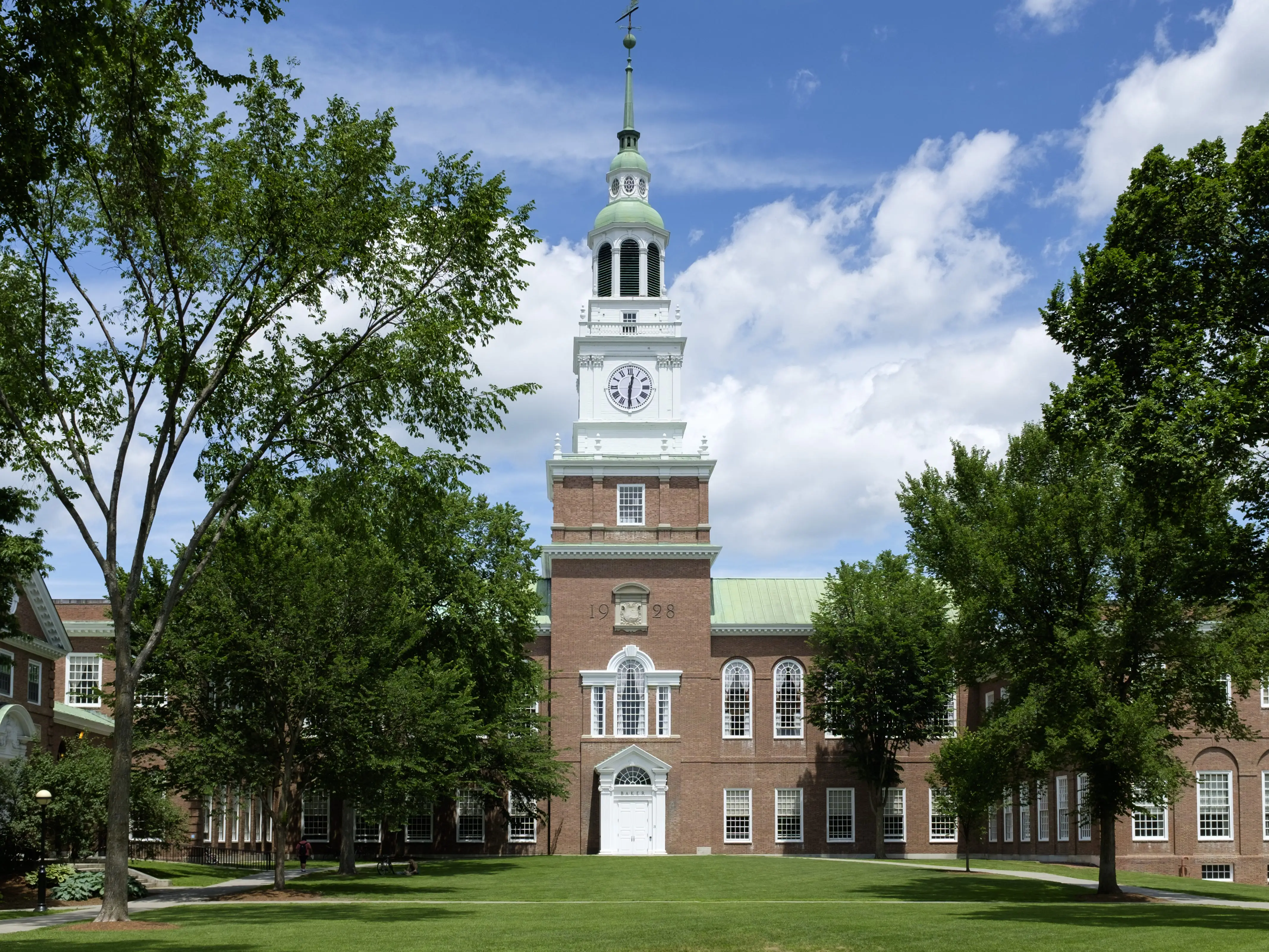 HANOVER, NEW HAMPSHIRE JUNE, 25th: Dartmouth College Baker clock tower building, Hanover, New Hampshire on June 25th, 2015.
