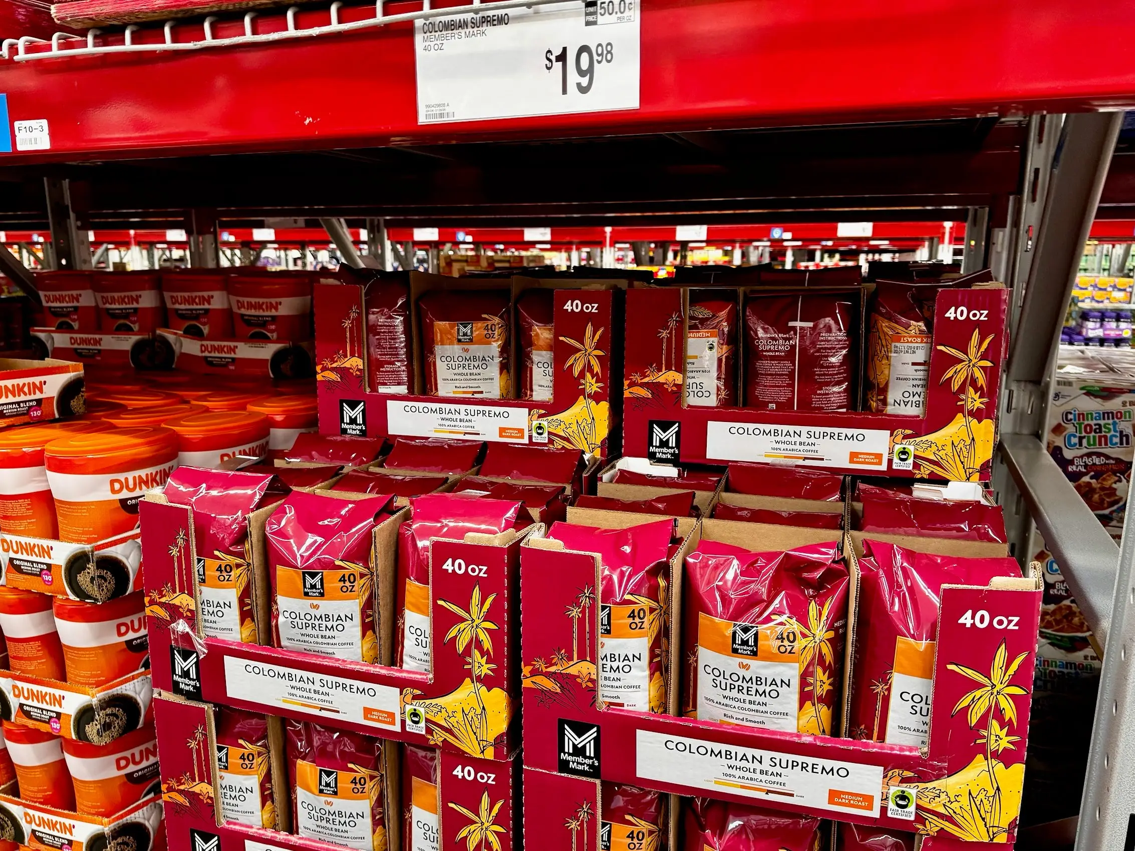 Member's Mark coffee beans at a Sam's Club.