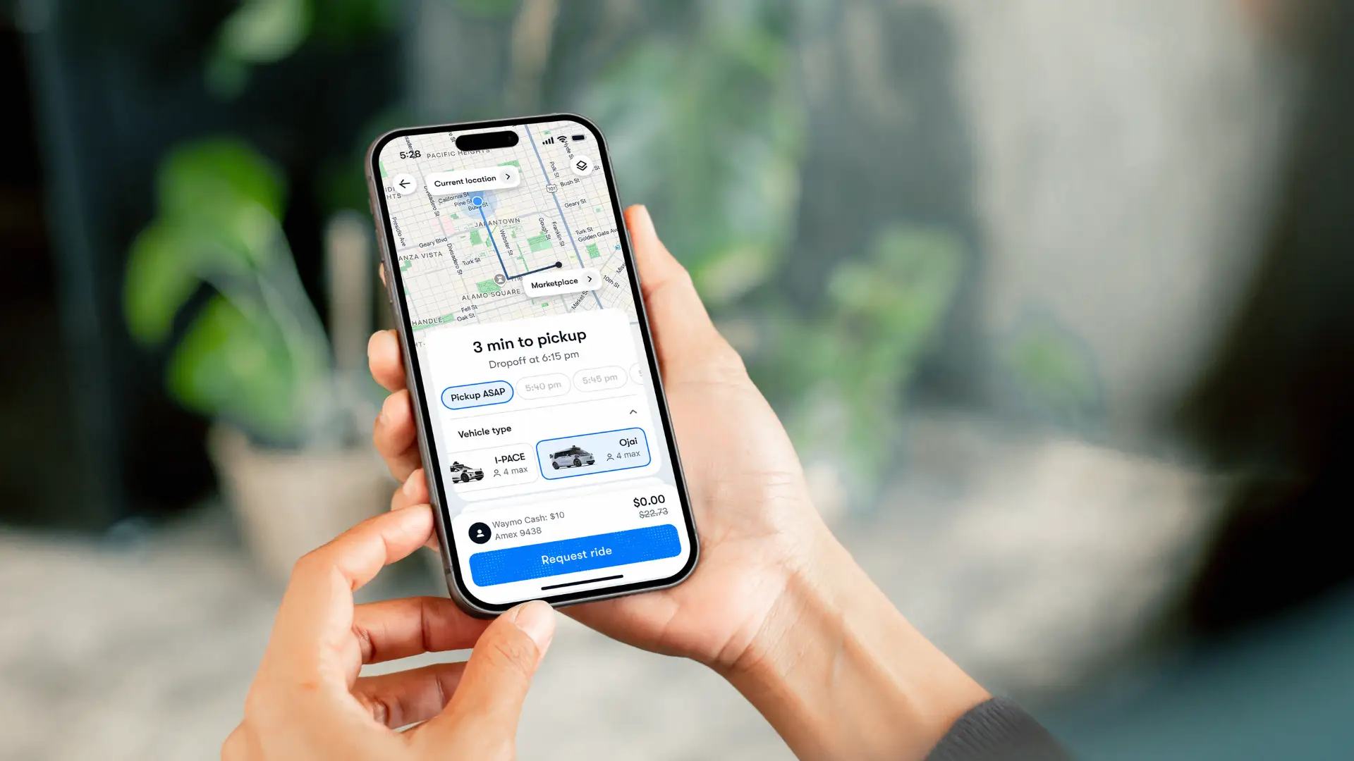 iPhone screenshot of Waymo app