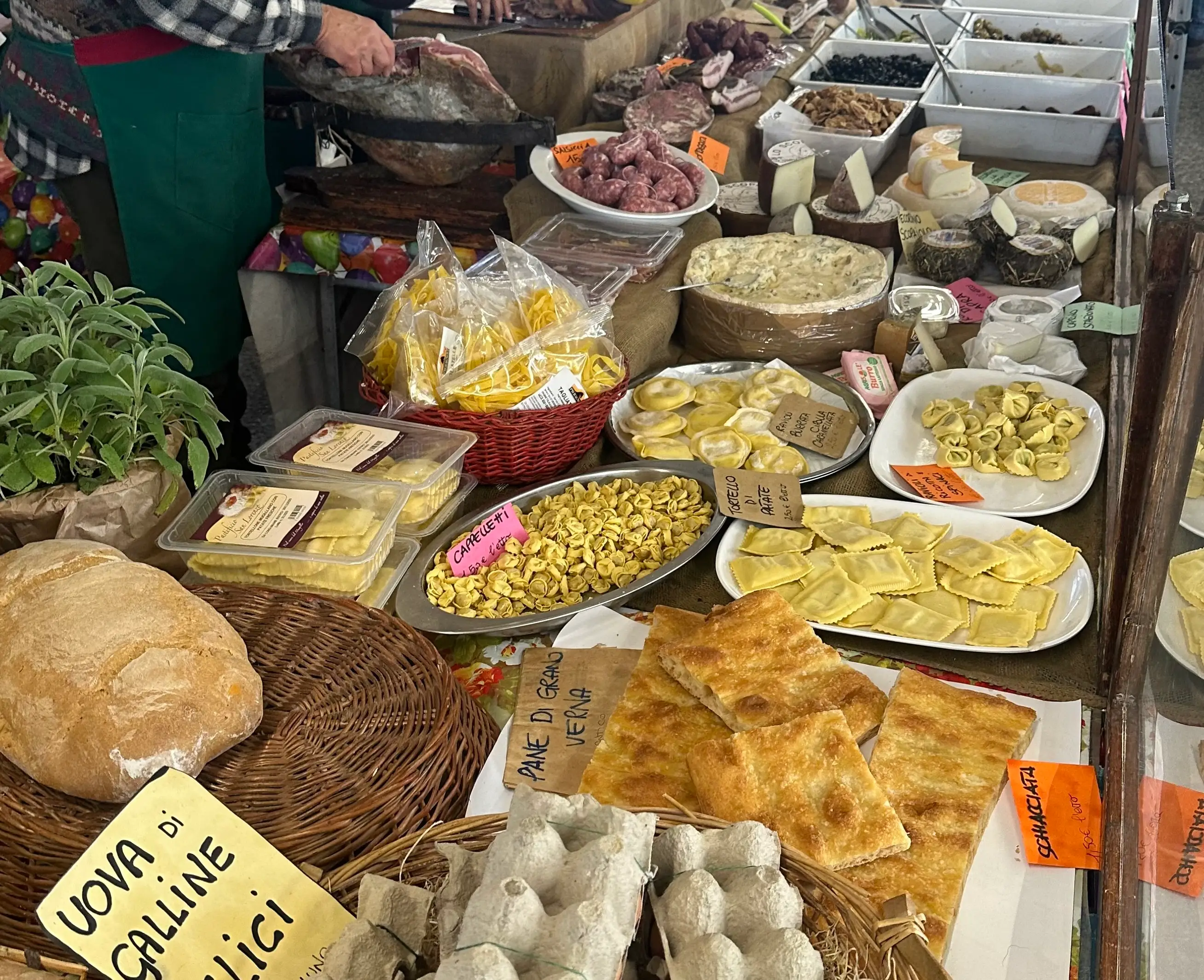 Food market in Florence, Italy