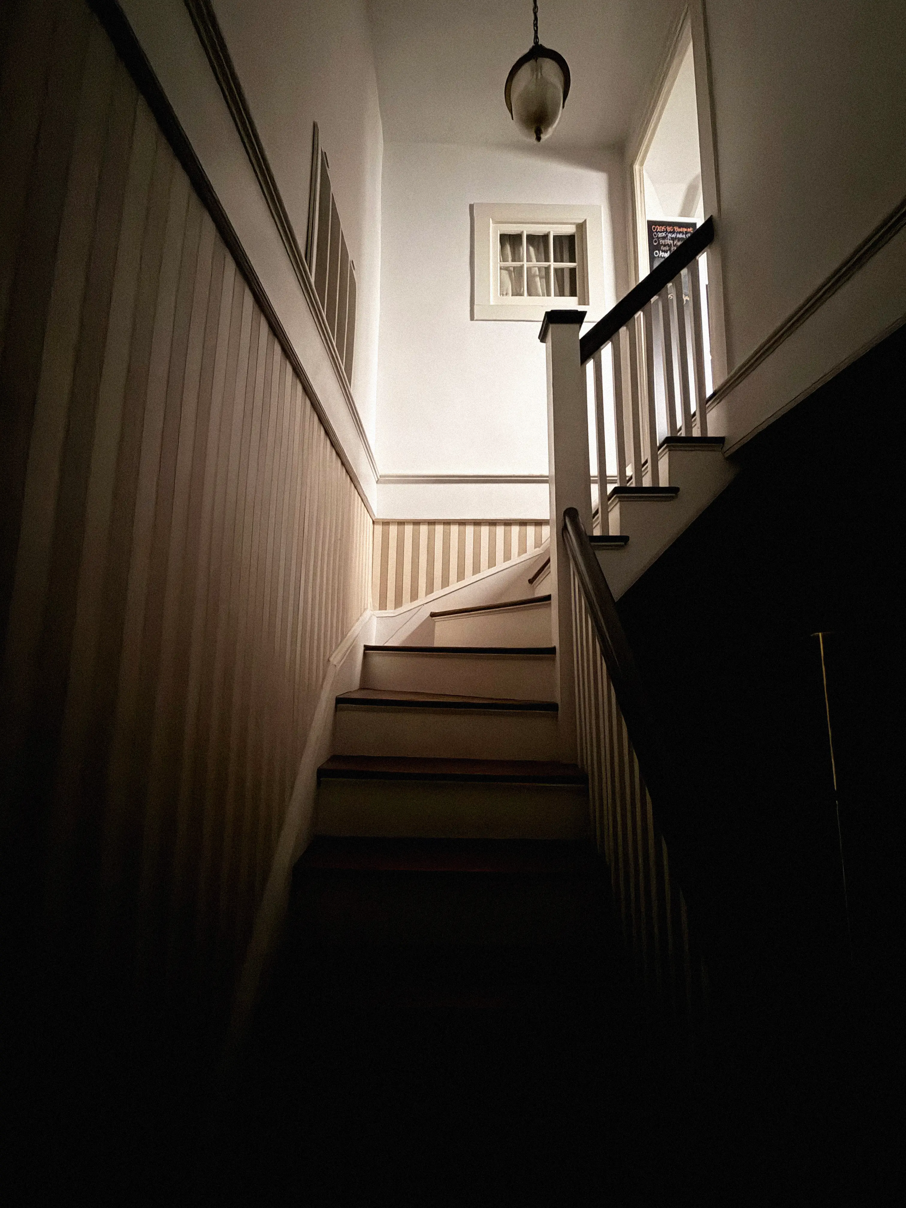 Susan Teresa staircase leading to the author's sanctuary in the attic