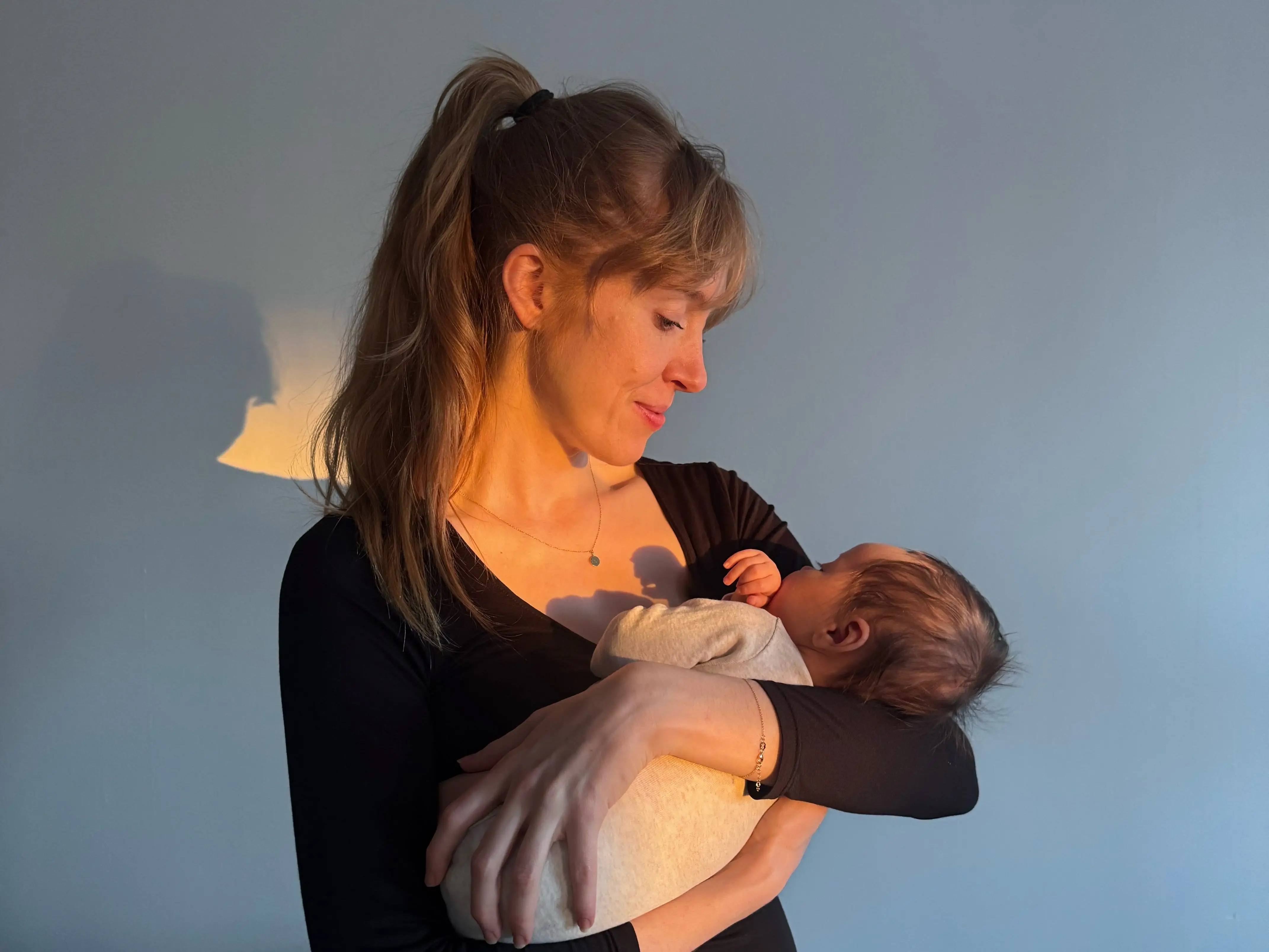 The author with her daughter