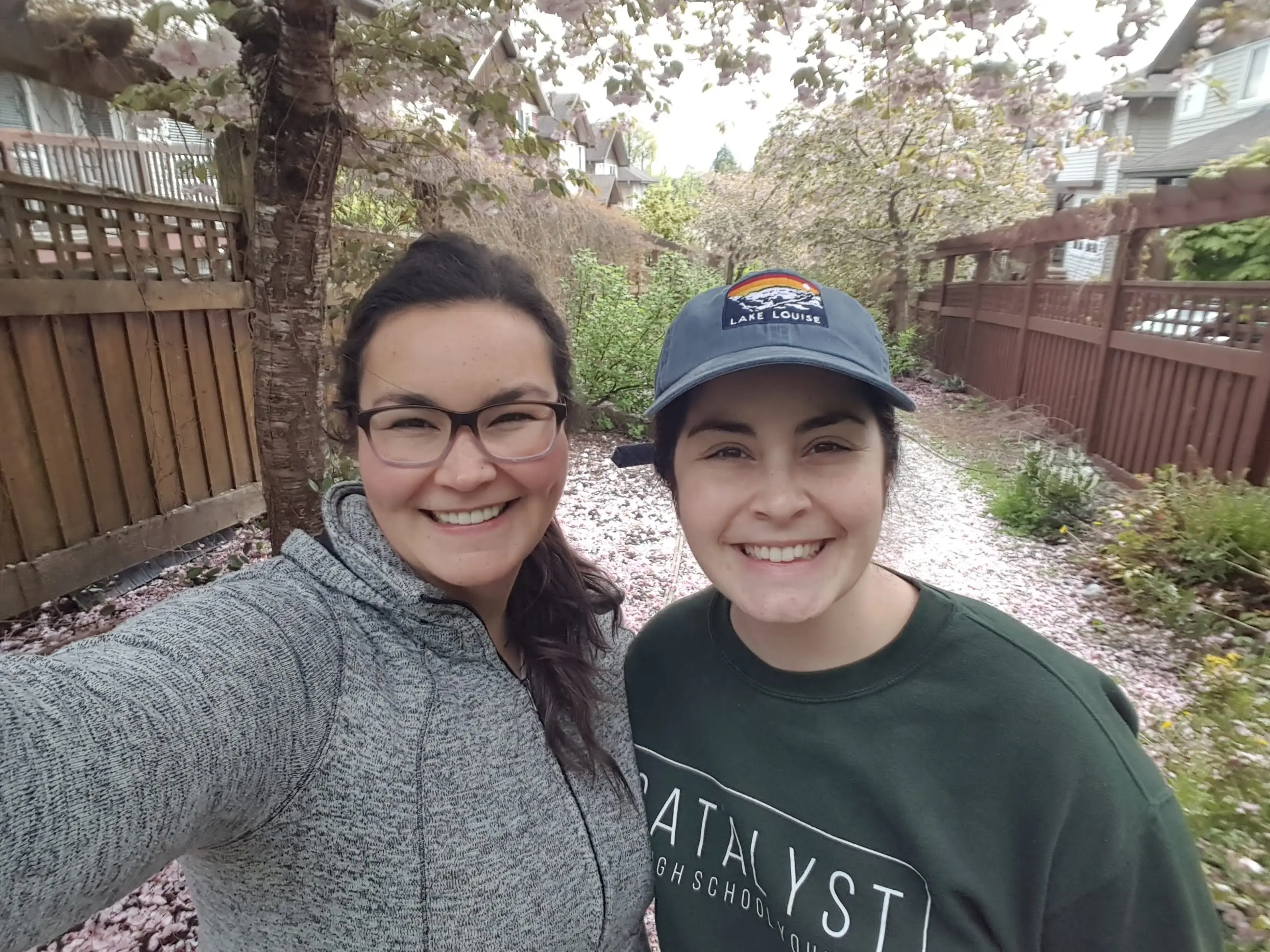 The author and her sister.