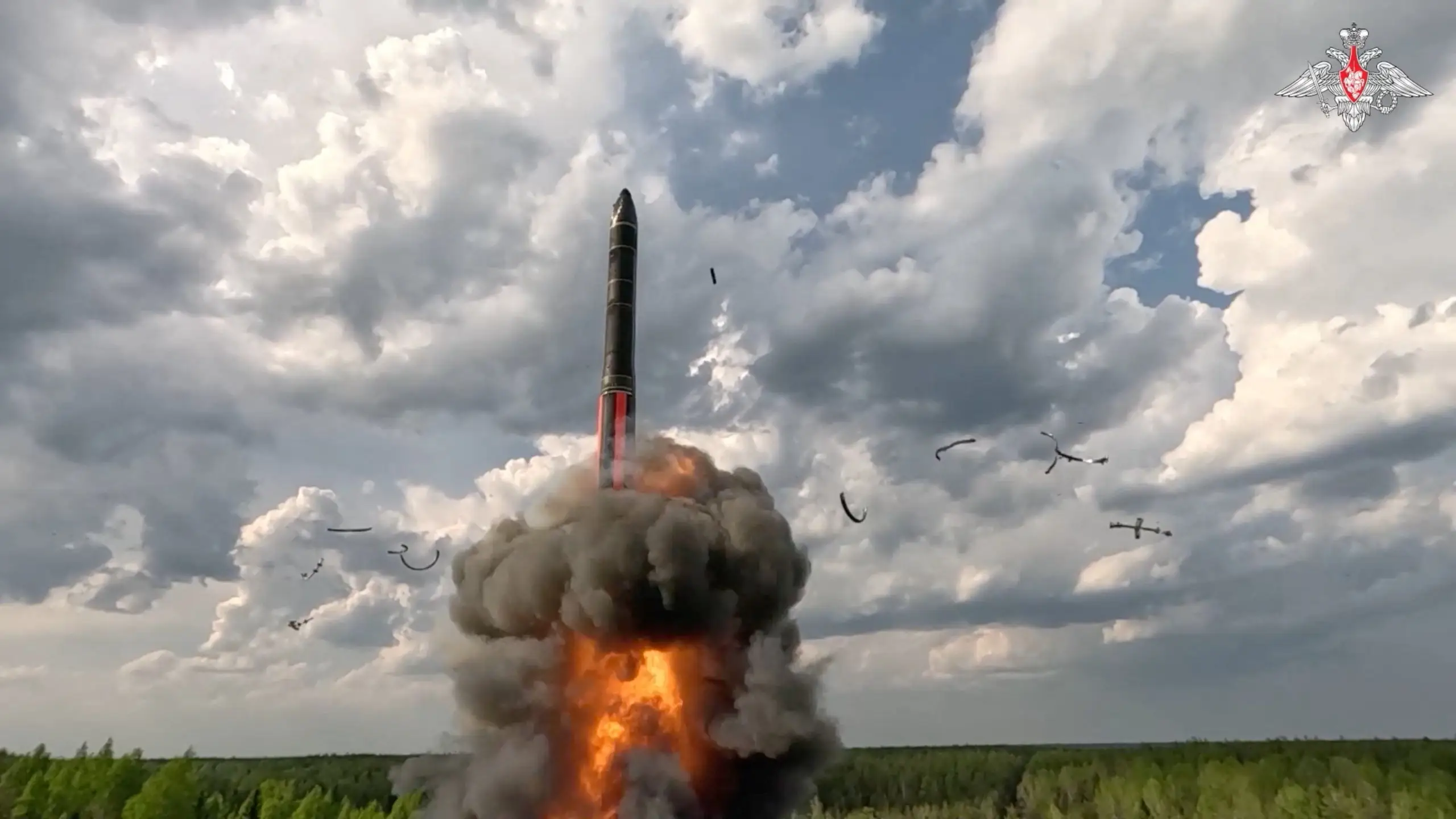 Russia has used the Kapustin Yar range to test-fire intercontinental ballistic missiles, like the one seen here, and to fire Oreshniks at Ukraine. The restricted small town of Znamensk is nearby.