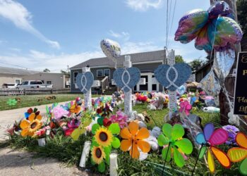 Three mothers see their eight murdered children for first time since attack