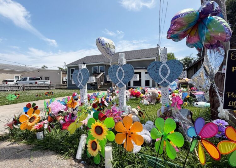 Three mothers see their eight murdered children for first time since attack