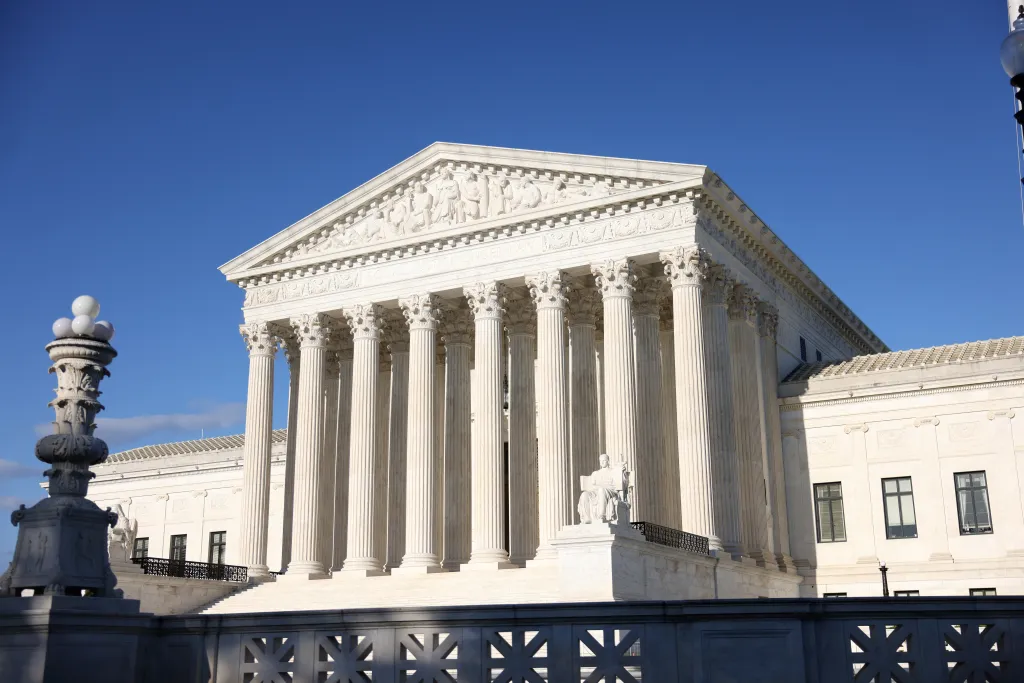 US Supreme Court building.