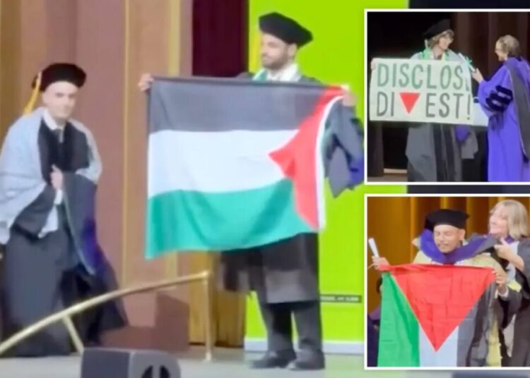 Anti-Israel grads disrupt another CUNY law-school ceremony