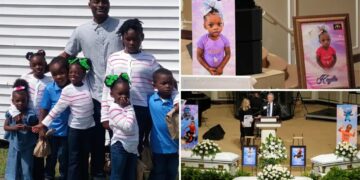 8 children murdered in cold blood by monster dad laid to rest in emotional service