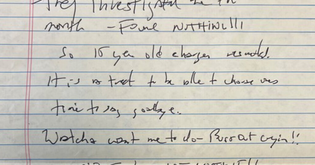 Did Epstein Actually Write That Suicide Note? Here’s How We Tried to Find Out.