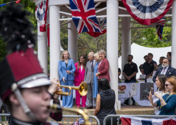 A small town gets a visit from royalty as Charles and Camilla end U.S. trip