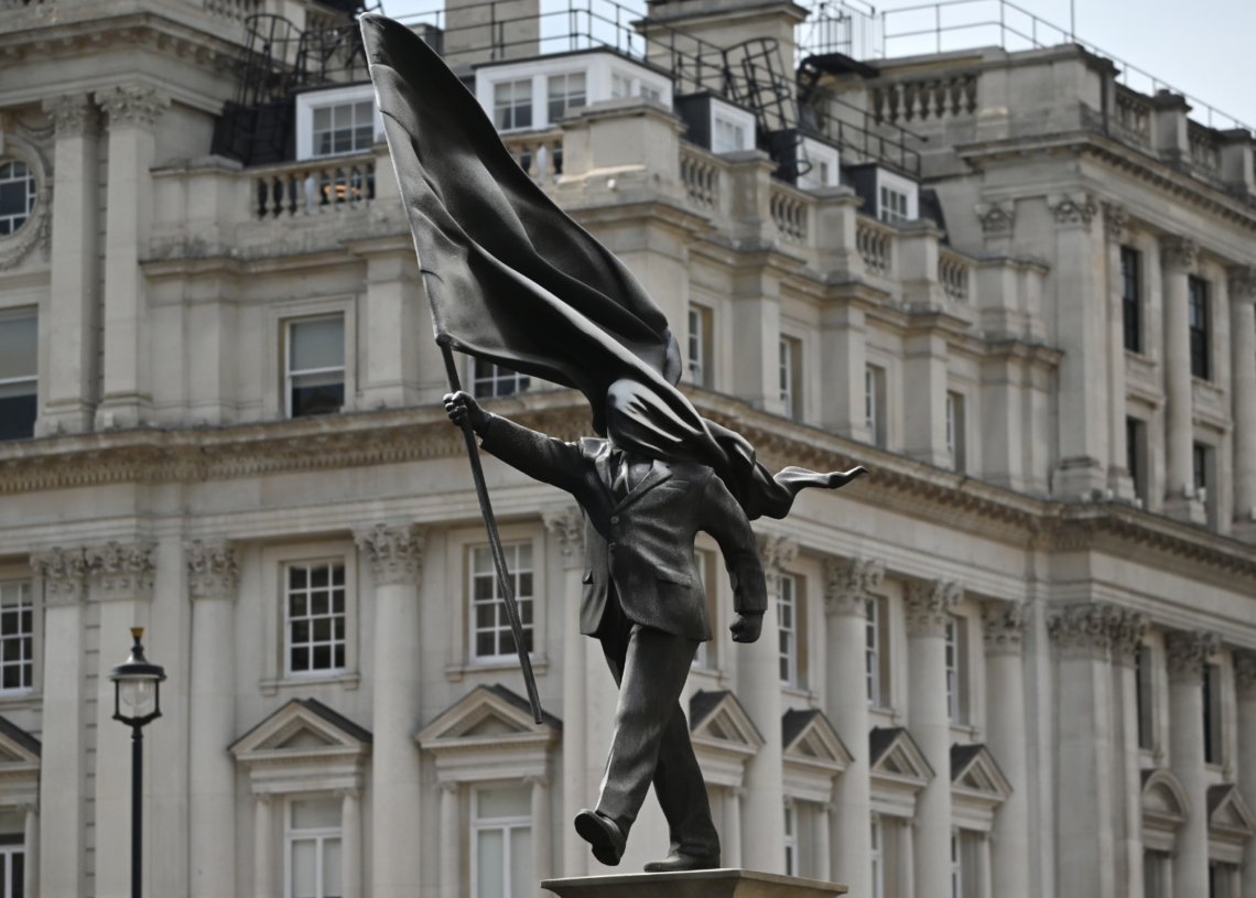 Everything We Know About the New Banksy Statue That Appeared in London Overnight