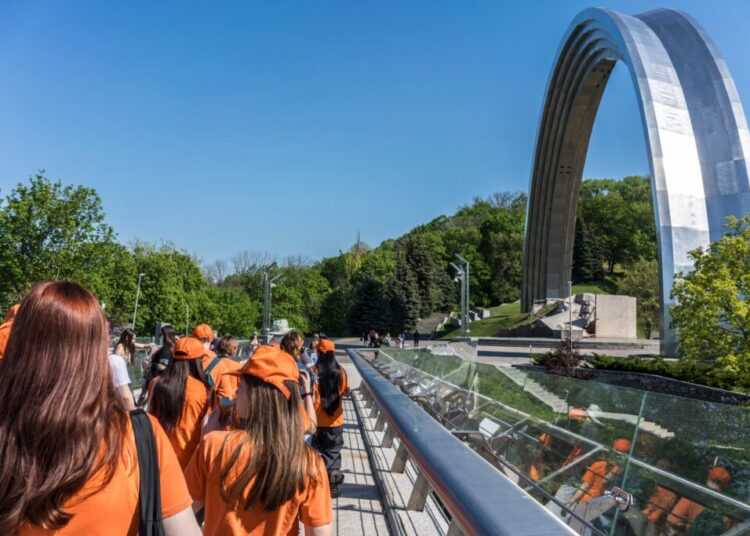Spring in Ukraine means the return of blooms, battles and wartime tourists