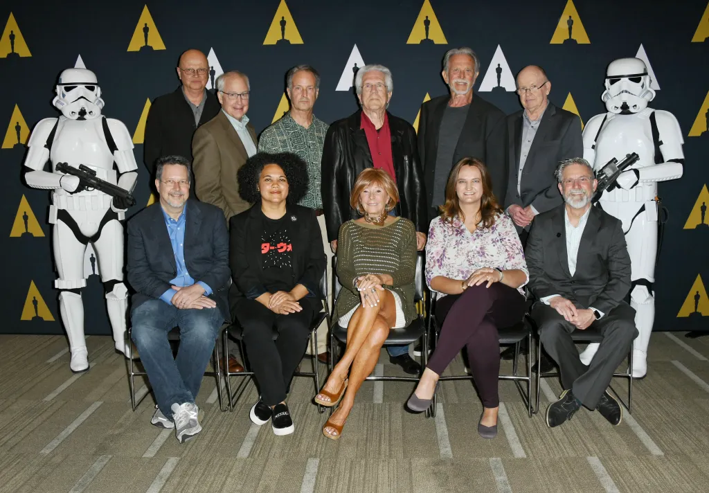 Marcia Lucas sits for a photo during The Academy Of Motion Picture Arts And Sciences Hosts Galactic Innovations: Star Wars And Rogue One Photo Call on June 27, 2019.