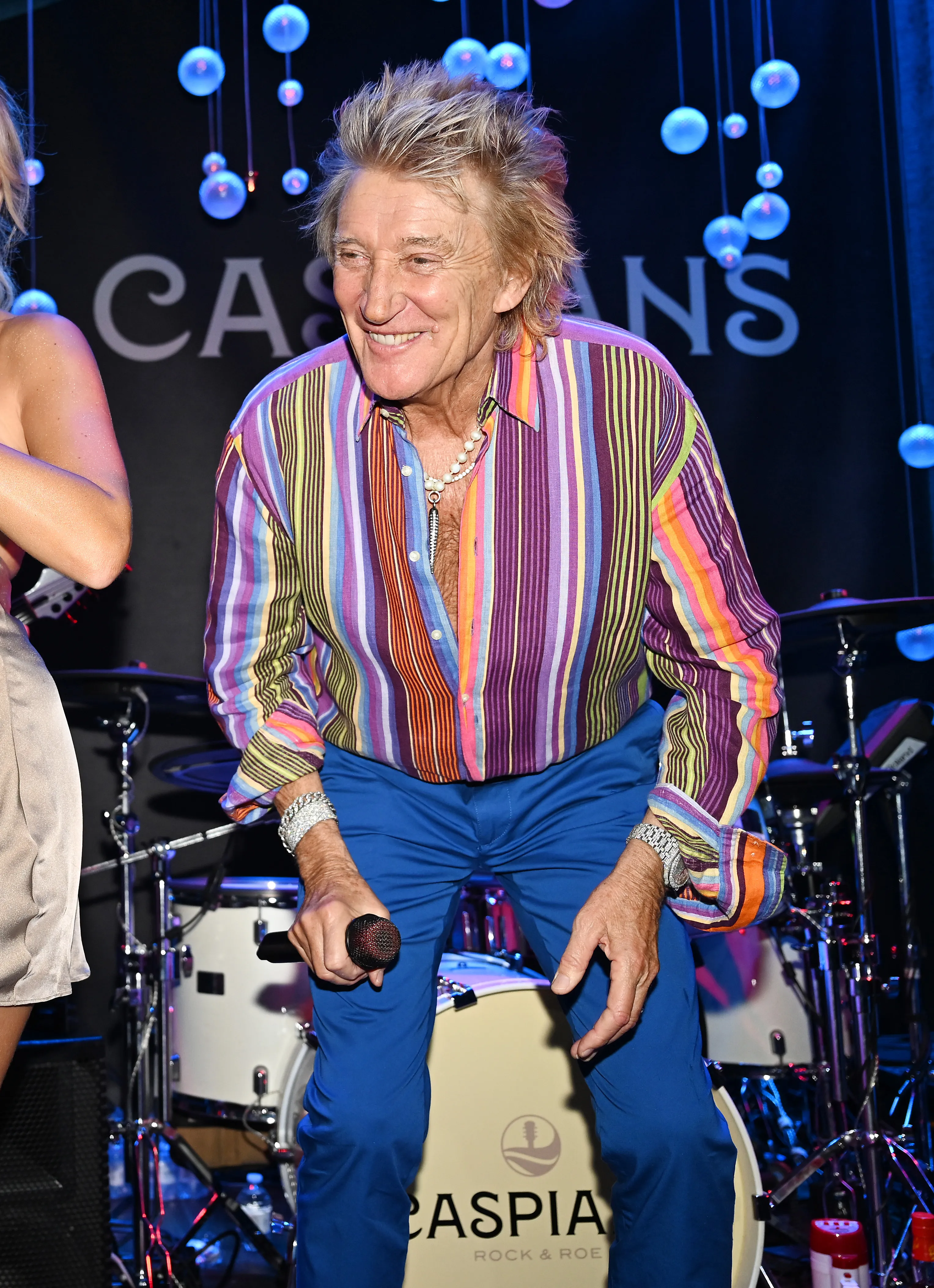 Rod Stewart performs at Caesars Palace Las Vegas Hotel and Casino on Oct. 4, 2025.