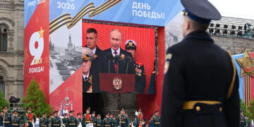 Putin Marks Pared-Down Victory Parade in Moscow After Zelensky Gives ‘Permission’