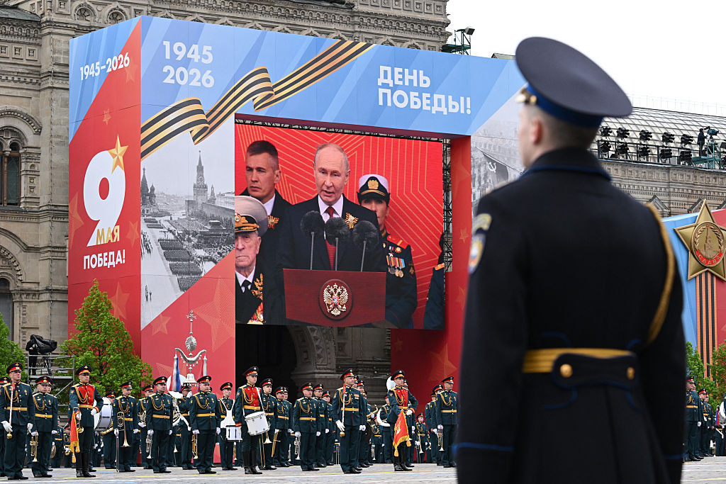 Putin Marks Pared-Down Victory Parade in Moscow After Zelensky Gives ‘Permission’