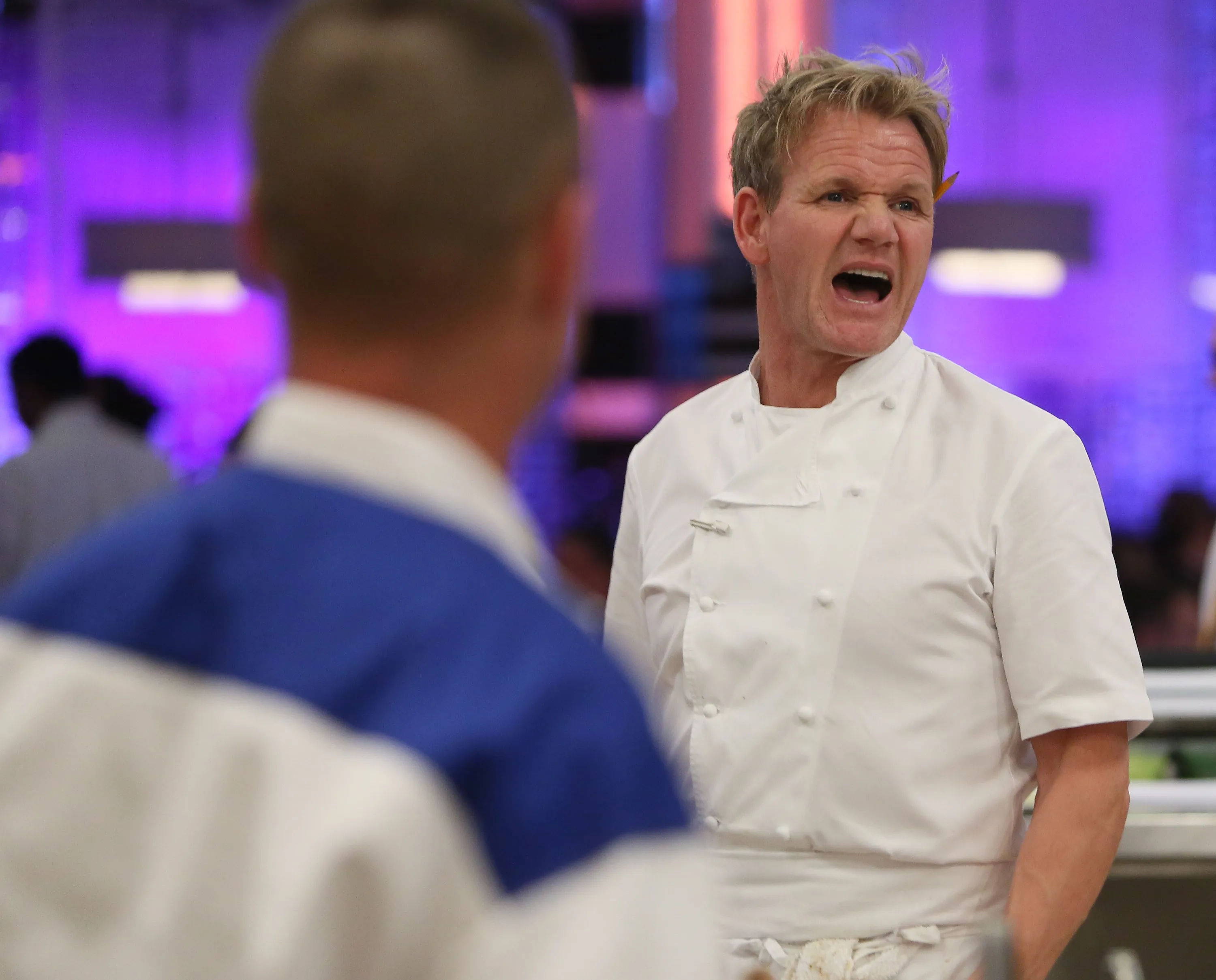 Ramsay during dinner service on his show 