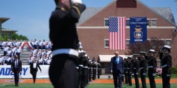 At Coast Guard commencement, Trump tells grads to lead ‘national resurgence’