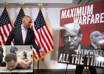 Trump demands Hakeem Jeffries be charged with inciting violence with ‘maximum warfare’ rhetoric