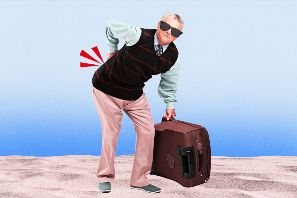 Why does travel hurt my back, and how do I fix it?
