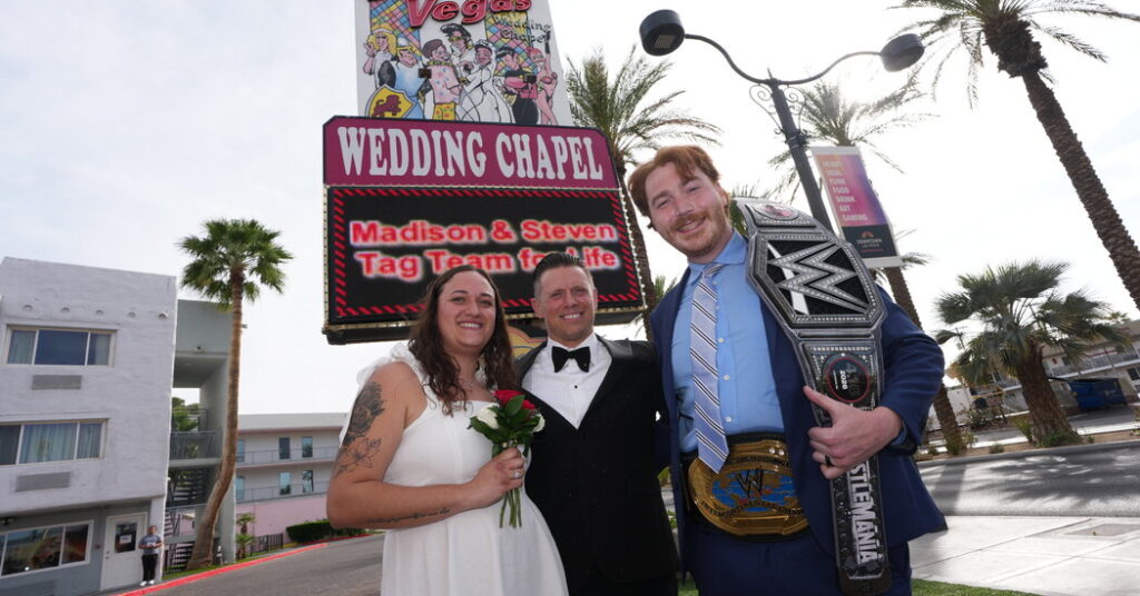 A Wedding That Included a Mister and ‘The Miz’