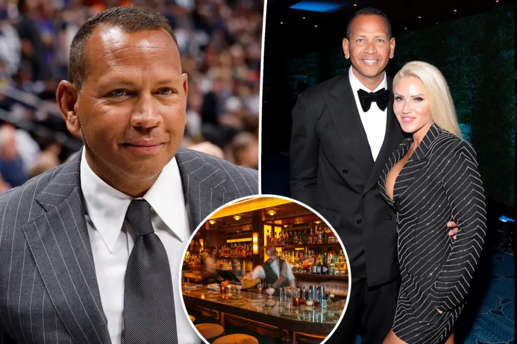 Newly single Alex Rodriguez chats up three women at once at celeb-packed hot spot