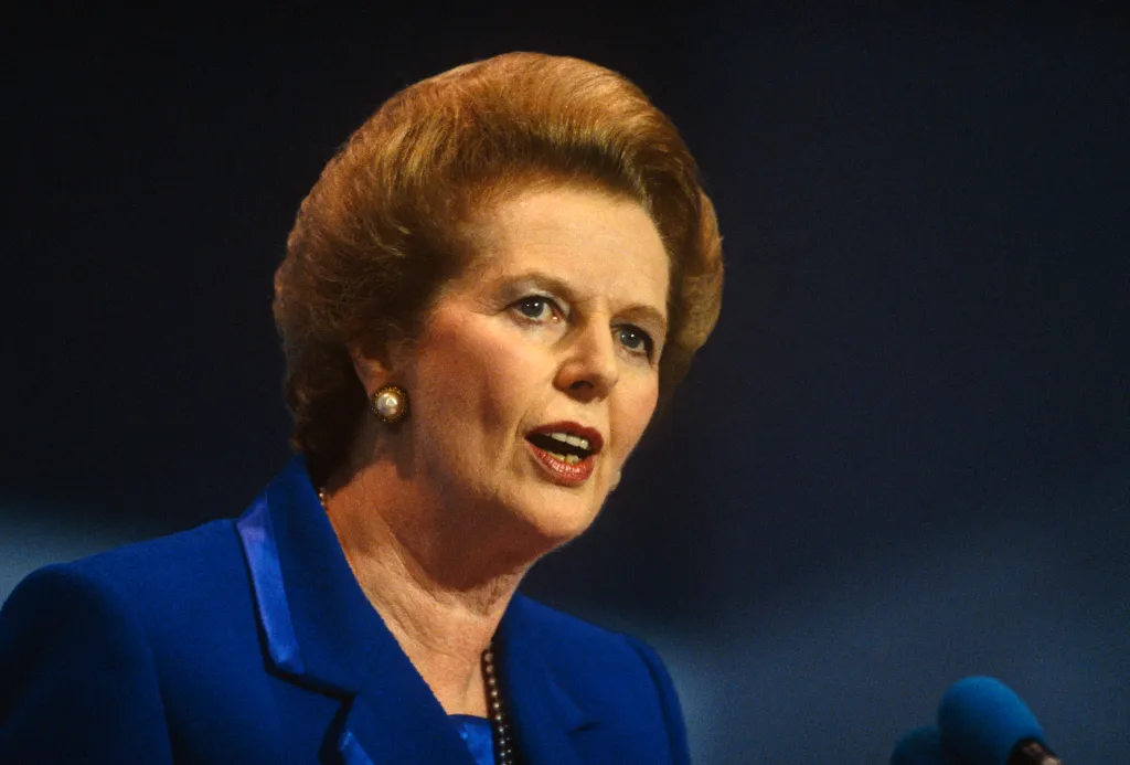 Former Prime Minister Margaret Thatcher