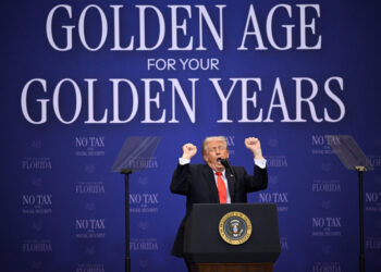 Trump returns to public events, delivering profane speech
