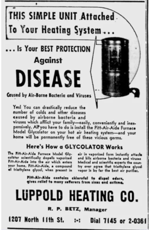 A glycolator ad from 1950