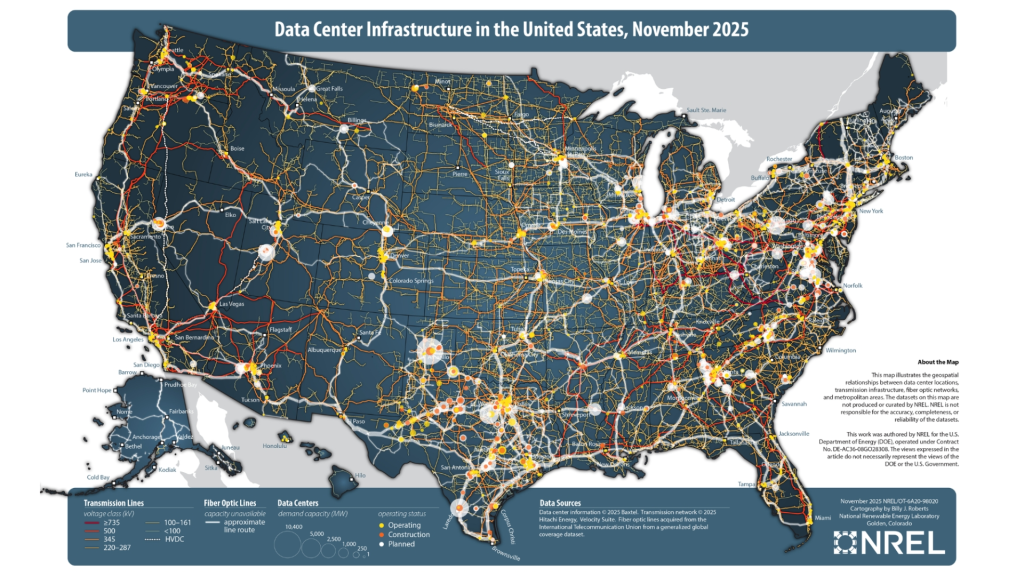 The AI Boom Is Taking Over the U.S. Power Grid, and This Map Shows Where It’s Happening