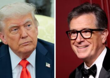 Trump Threatens Other Late Night Hosts After ‘Total Jerk’ Colbert’s Final Show: ‘May They All Rest in Peace!’