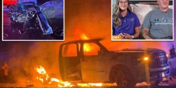 Arizona veteran, daughter, 14, rescue half dozen strangers from fiery car crash