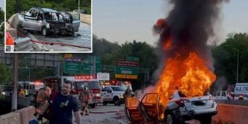 NBC News reporter saves teen driver from fiery crash on Maryland highway moments before car explodes