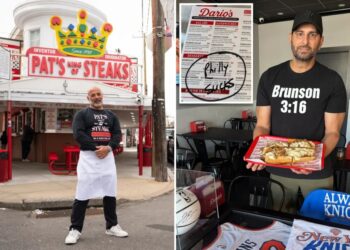 Owner of eatery that created the Philly cheesesteak will cook at Long Island pizzeria in Knicks gear after losing bet