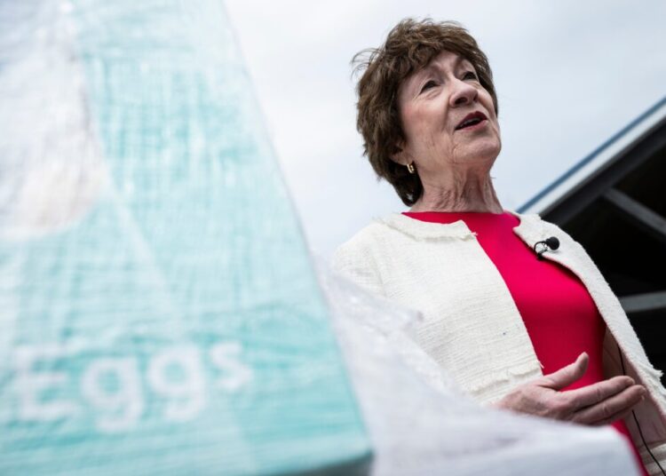 Susan Collins discloses ‘essential tremor’ diagnosis to explain shaking