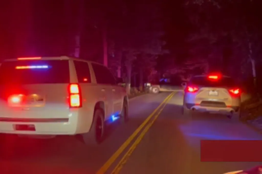 Police search an area after a high-speed chase through Kentucky on April 30, 2026.