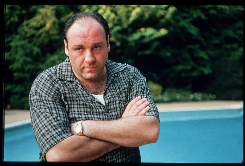 James Gandolfini as Tony Soprano in a scene from 
