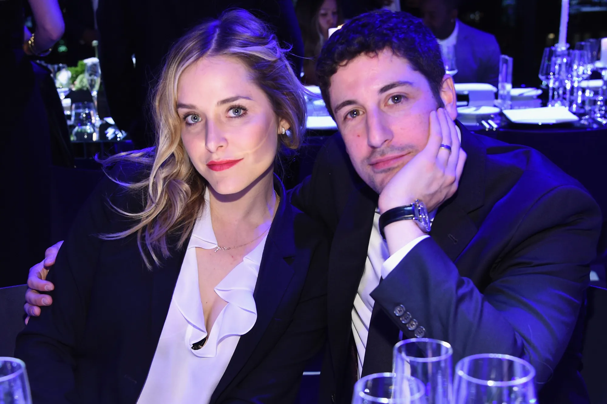 Actors Jenny Mollen and Jason Biggs at the IWC Schaffhausen gala.