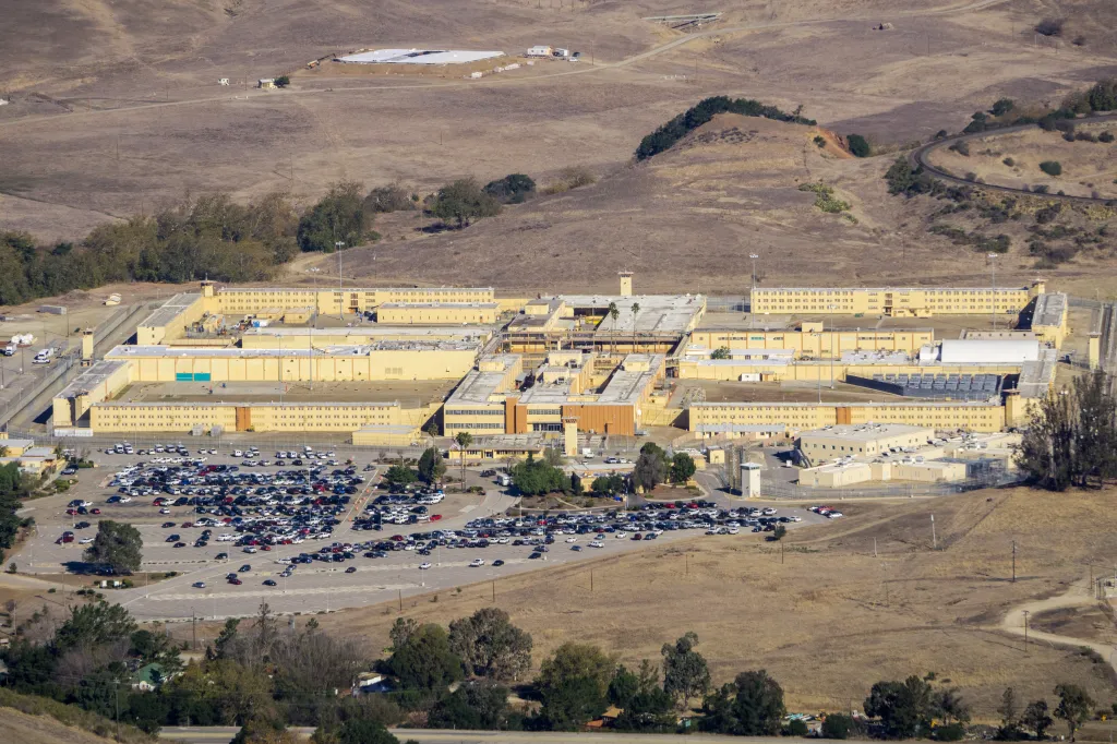 Aerial view of California Men's Colony in San Luis Obispo.