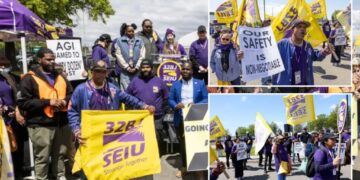 Hundreds rally after ‘bombshell’ complaint claims life-threatening working conditions at JFK, LGA