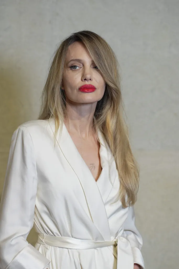 American actress Angelina Jolie attends a Tom Ford event in Shanghai, China.