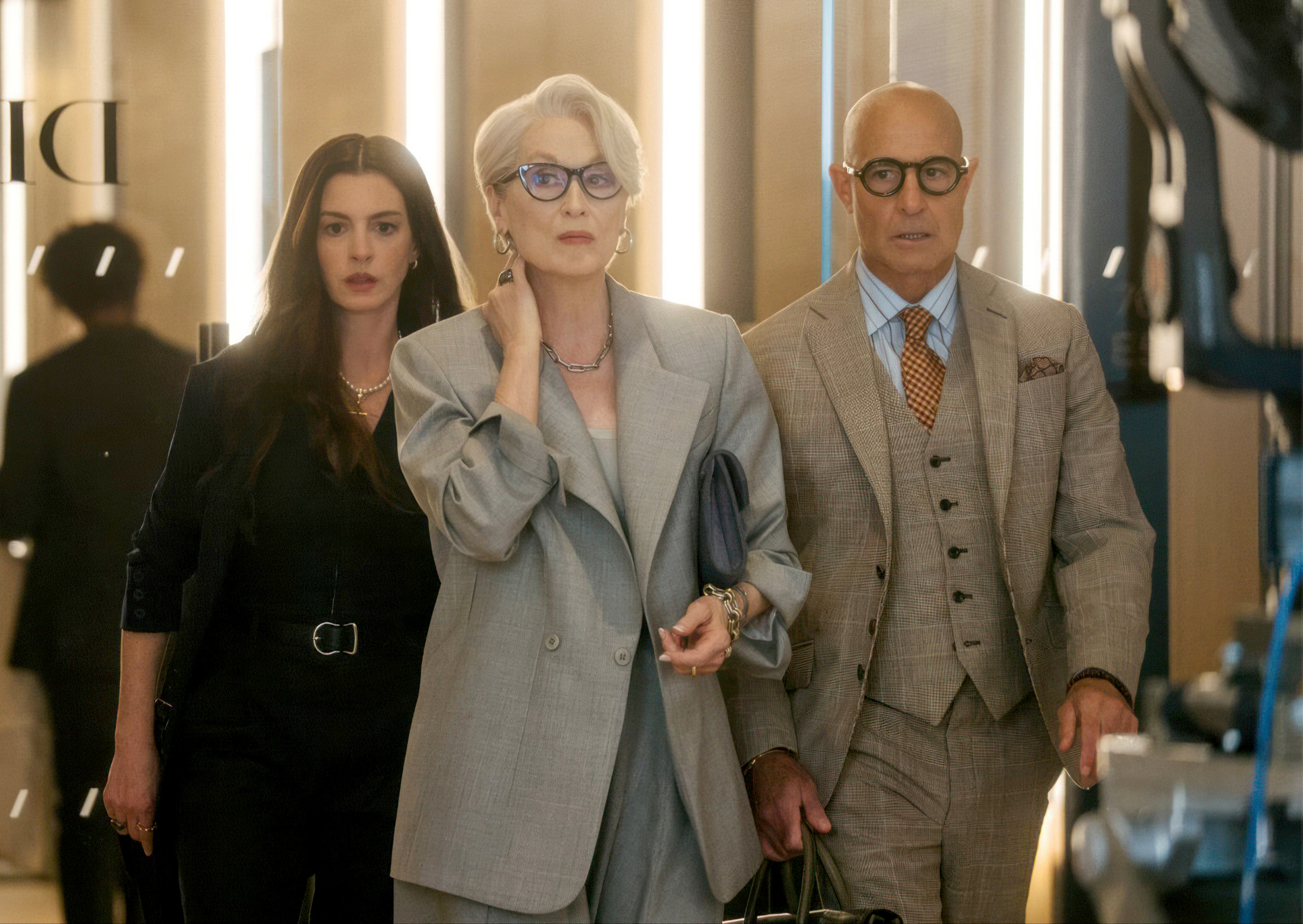Anne Hathaway, Meryl Streep and Stanley Tucci