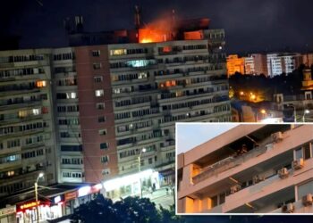 Armed Russian drone slams into Romanian apartment building, leaving two injured