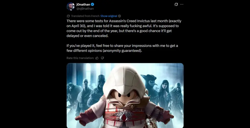 Assassin's Creed Invictus Playtest Leak